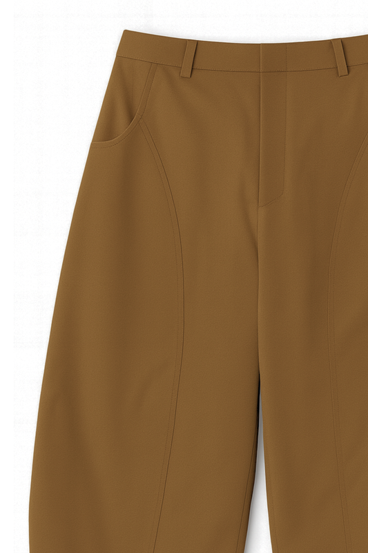 BARREL PANTS CAMEL