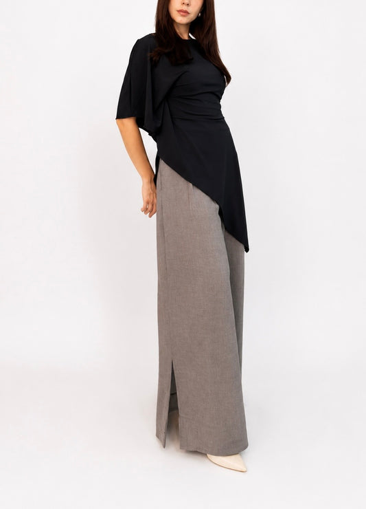 BLUSA ASIMÉTRICA NEGRA