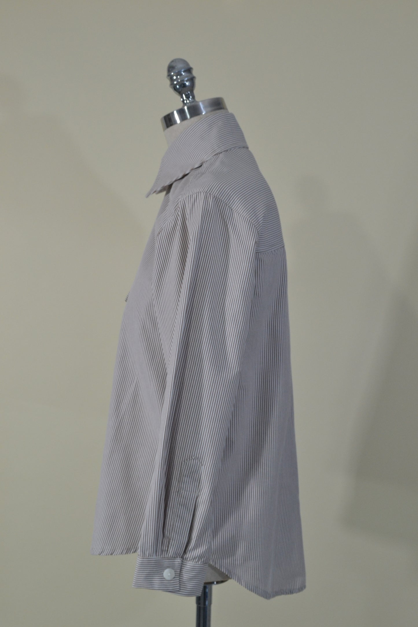 CAMISA A RAYAS CAFE REGULAR FIT