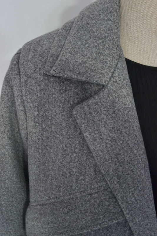 BLAZER BOXY PAÑO GRIS
