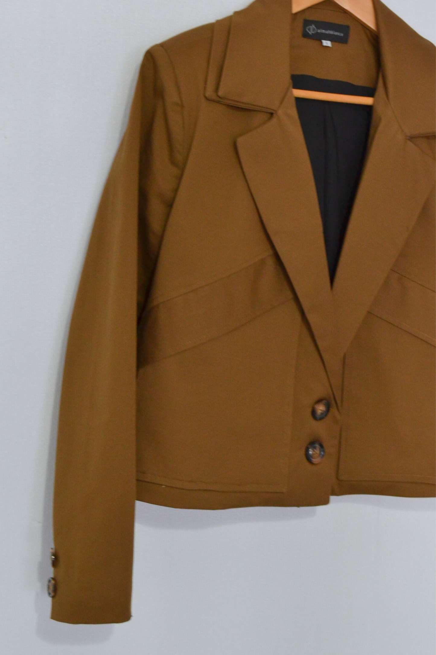 BLAZER BOXY CAMEL
