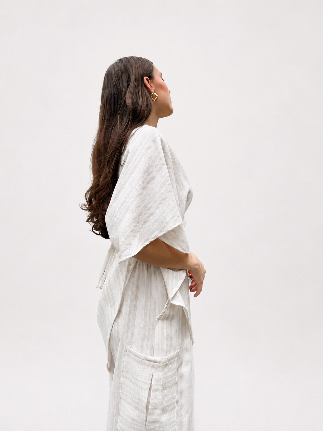 PANTALÓN ARENA BLANCO CON BEIGE