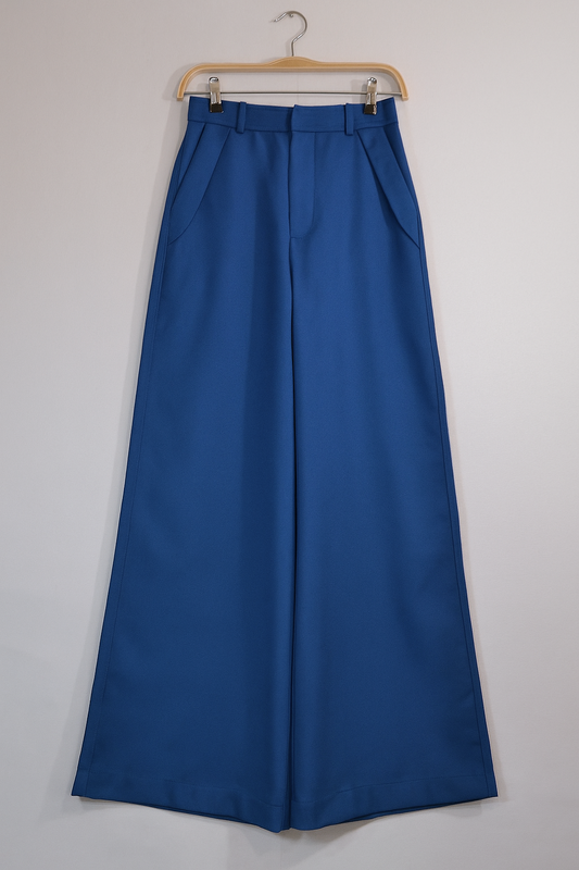 PANTALONES WIDE LEG AZUL COBALTO