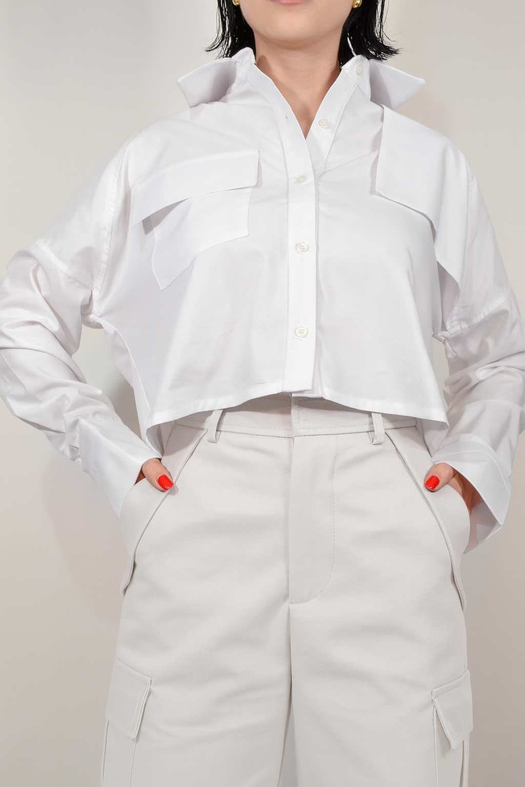 CARGO WIDE LEG BLANCO