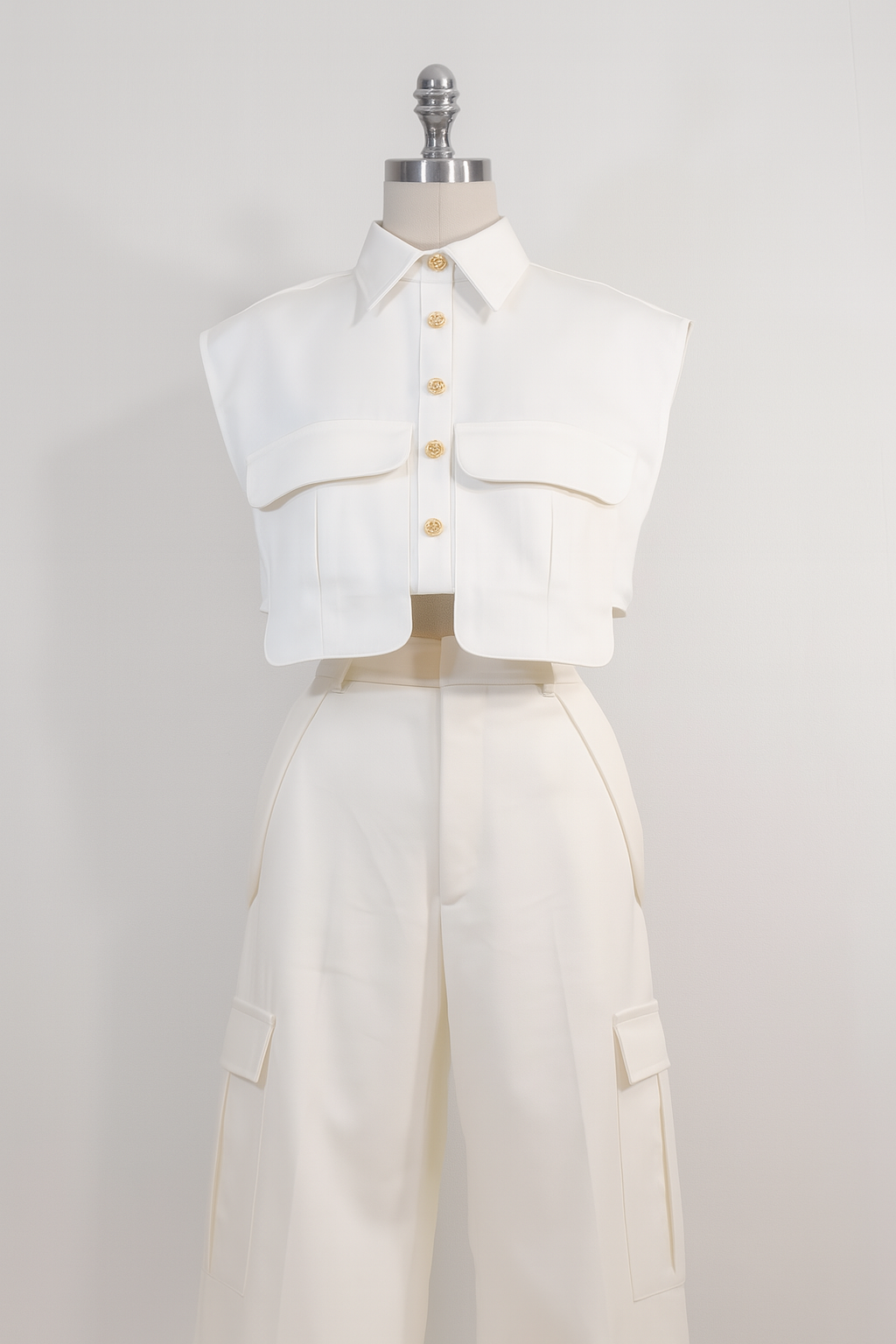 CARGO WIDE LEG BLANCO