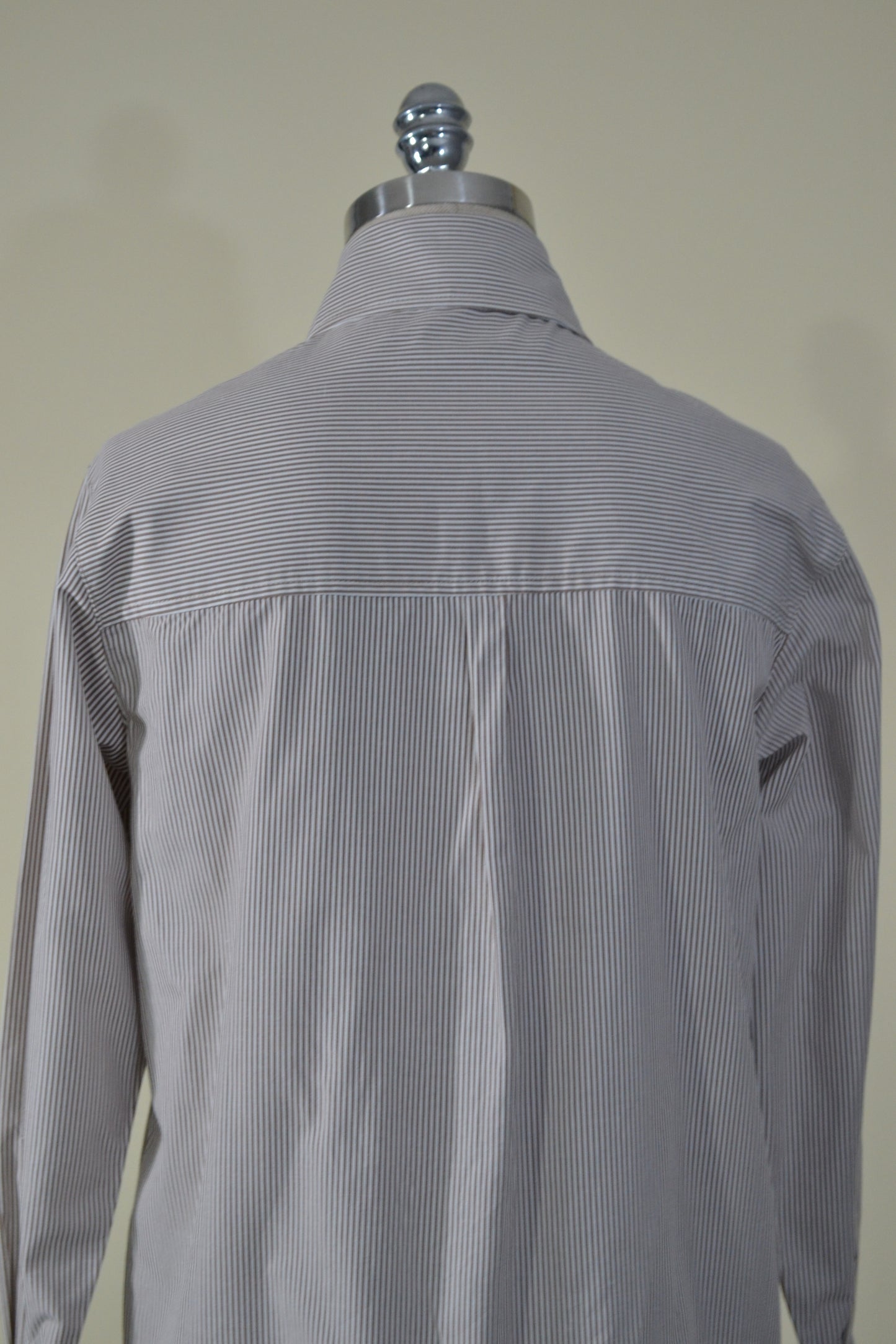 CAMISA A RAYAS CAFE REGULAR FIT