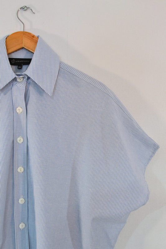 CAMISA FLUIDA RAYAS AZULES