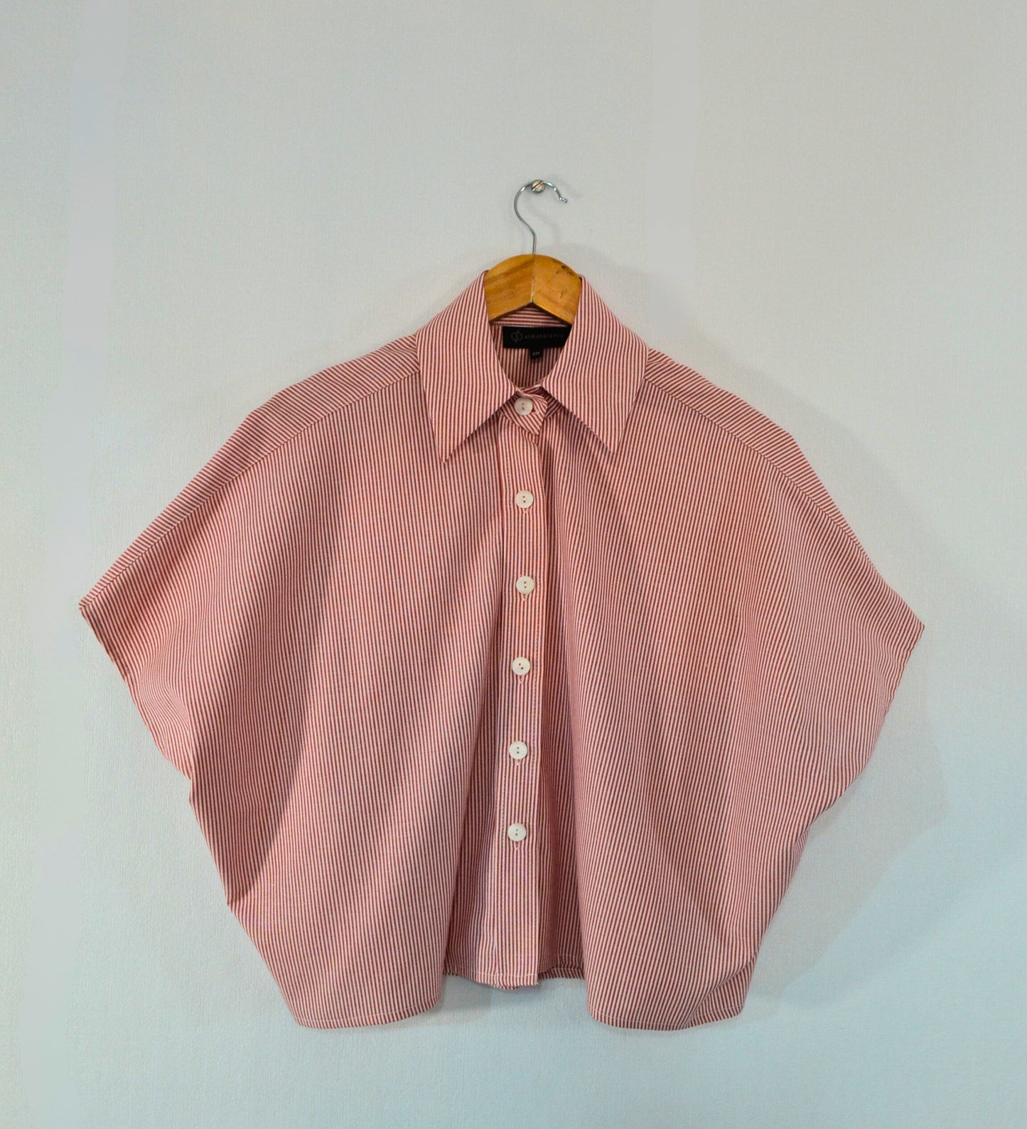 CAMISA FLUIDA RAYAS ROJAS