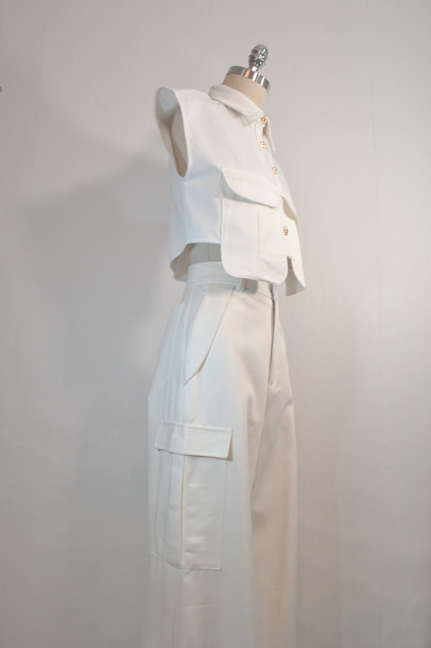 CARGO WIDE LEG BLANCO