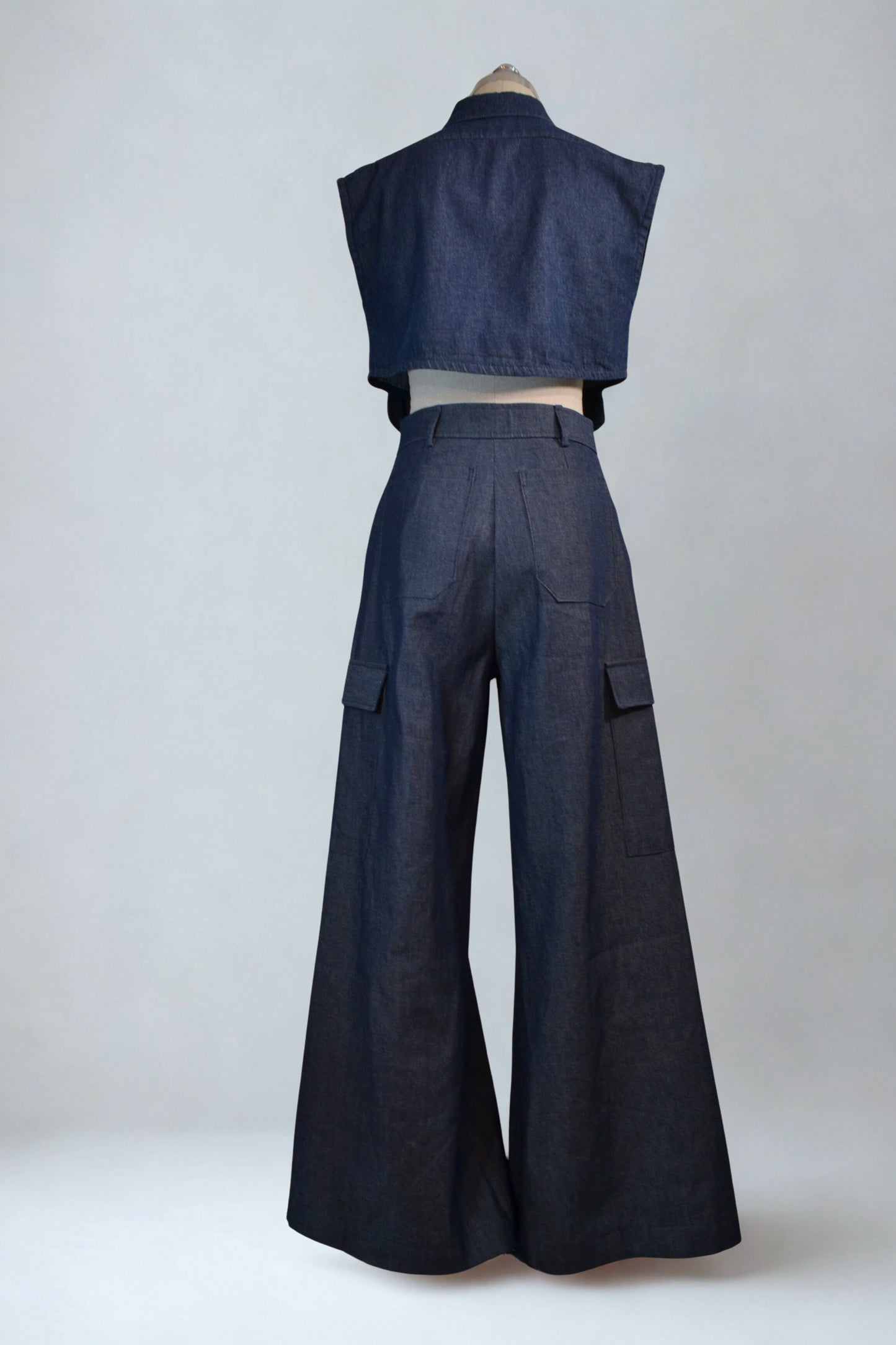 CARGO WIDE LEG DENIM