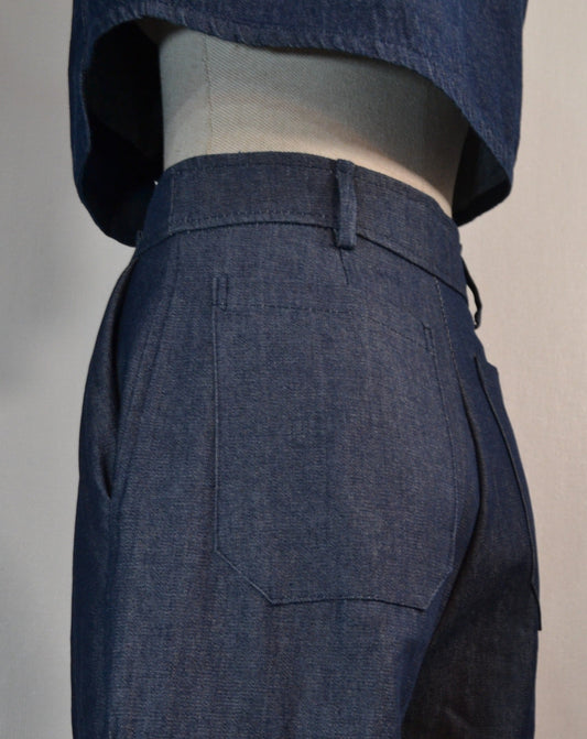 PANTALONES WIDE LEG DENIM