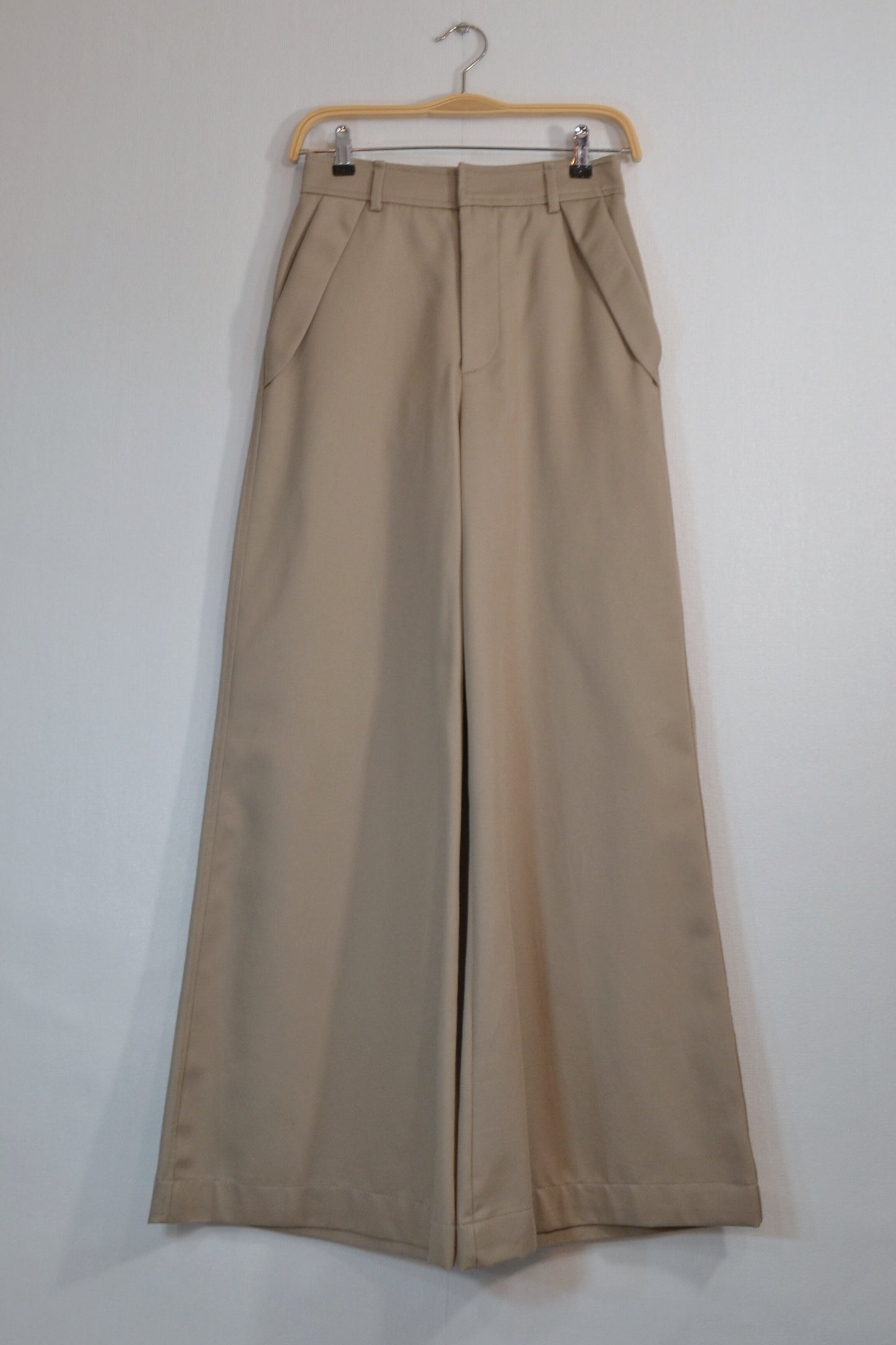PANTALONES WIDE LEG CAQUI