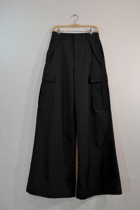 CARGO WIDE LEG NEGRO