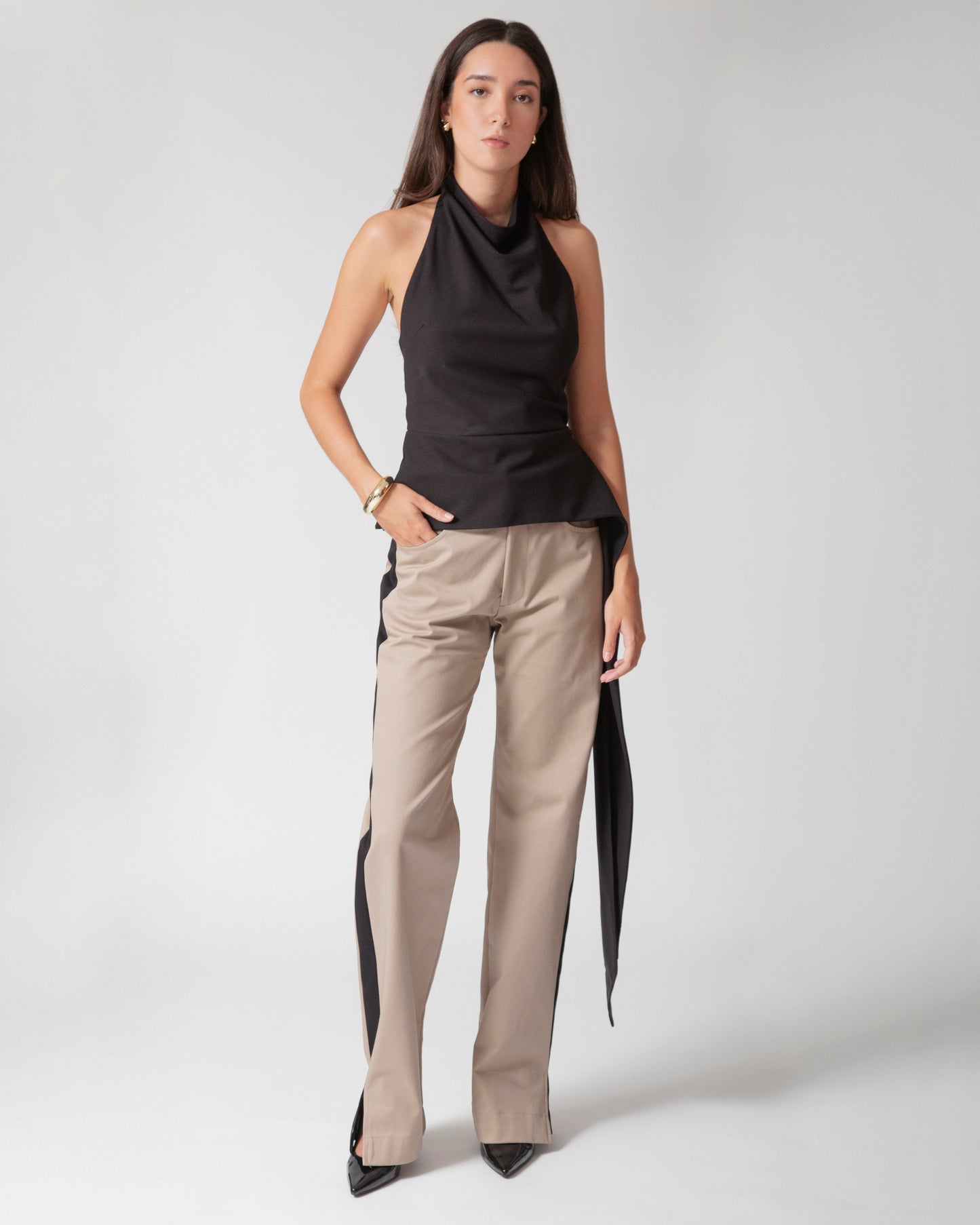 Blusa Halter Antonella · Negro