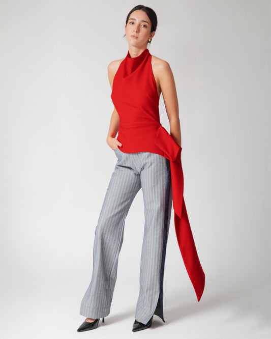 Blusa Halter Antonella · Rojo