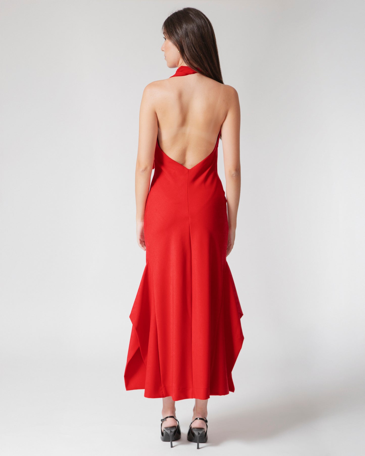 Vestido Halter Alessia · Rojo